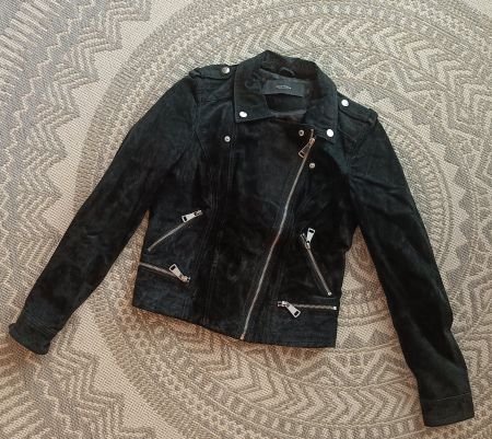 Vero Moda Bikerjacke schwarz Kunstleder Gr. M
