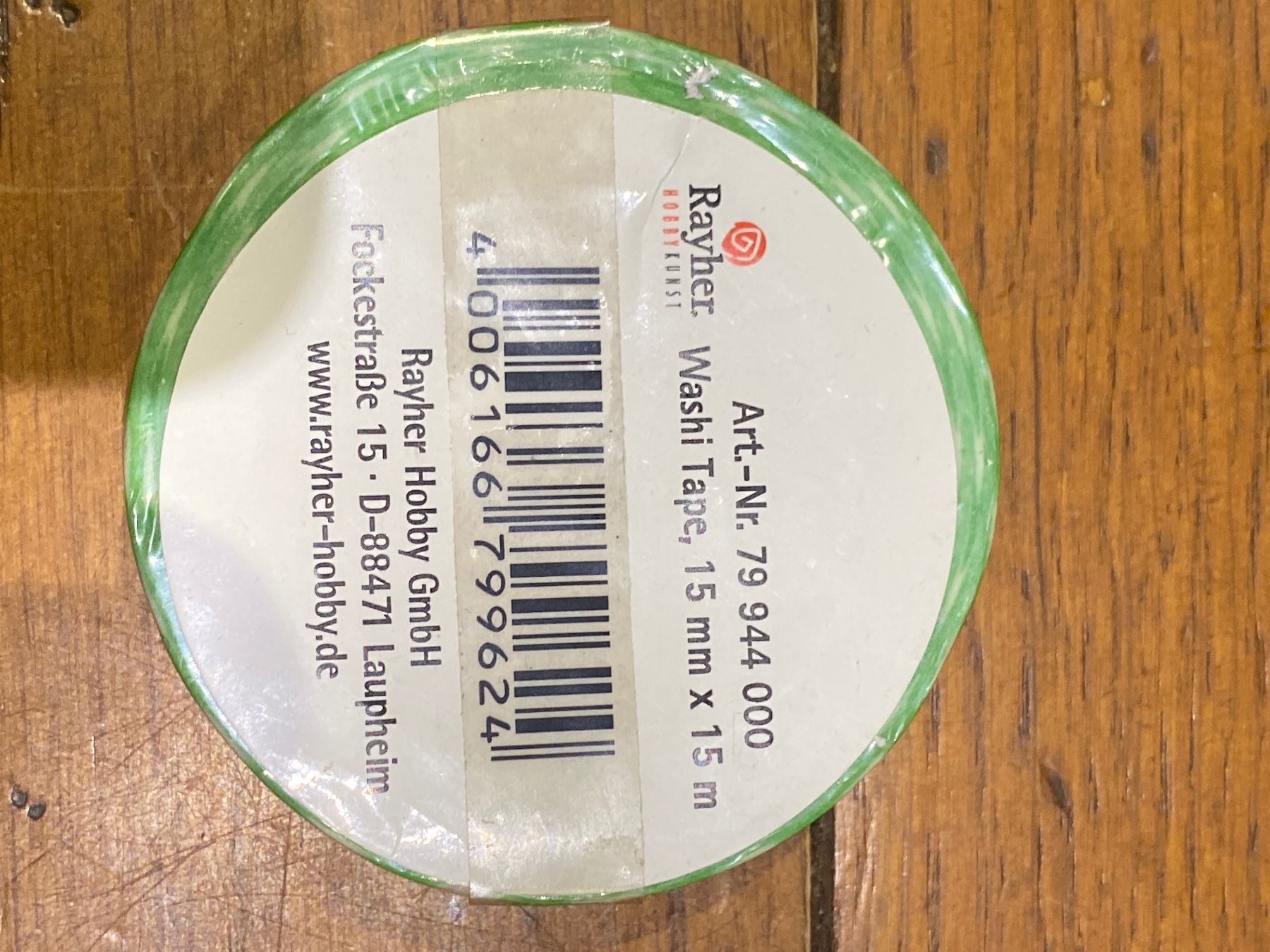 Aufkleber: 79944000 washi trap 15mm 15 m – Neu und originalverpackt aus Lajoux JU von Briard0 1