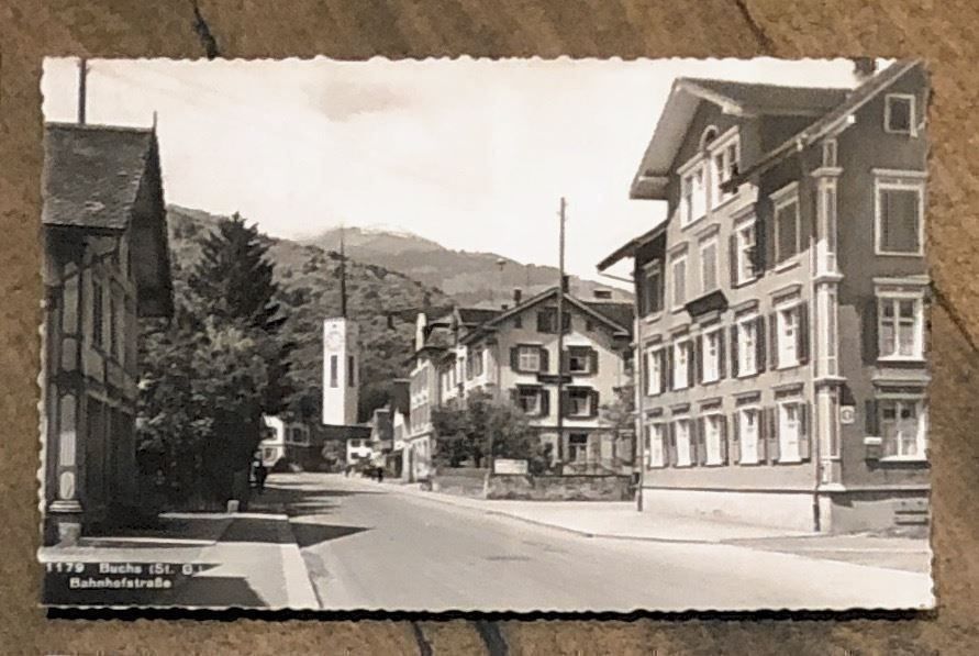 Cartoline postali: BUCHS SG Bahnhofstrasse – Usato da Lufingen venduto da Rac0