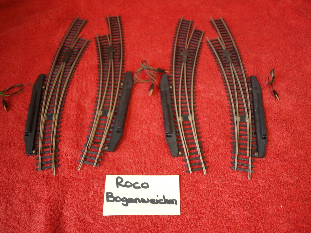 Bogen-Weichen 2 Paare von ROCO spur H0 Getestet Io (Gebraucht) in Aarau ...