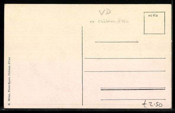 Cartoline postali: Château-d'Oex, Les Granges et le Rubli – Usato da Berlin venduto da bartko-reher 1