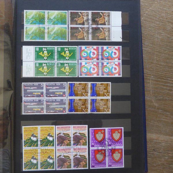 Tutti i francobolli: CH - 4erBLOCKS ab URALT / kompl. Inhalt siehe 18 Bilder – Usato da Egliswil venduto da Trens01 6