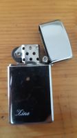 Zippo Feuerzeug Chrom glänzend mit Gravur Zino