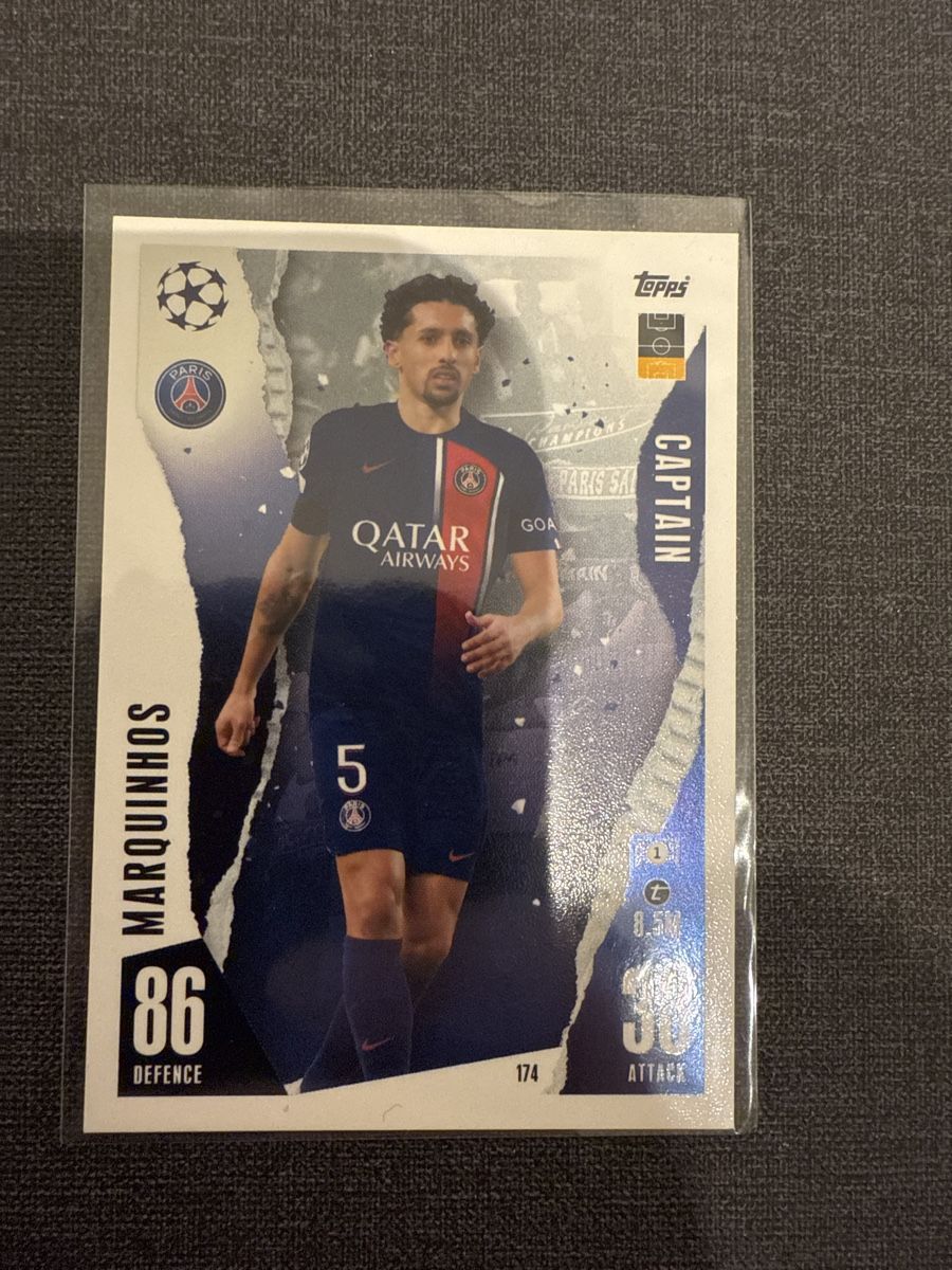 Topps Carte collezionabili: Topps Match Attax Marquinhos Paris Saint- Germain – Nuovo (secondo la descrizione) da Burgdorf venduto da Sports_Cards_3400