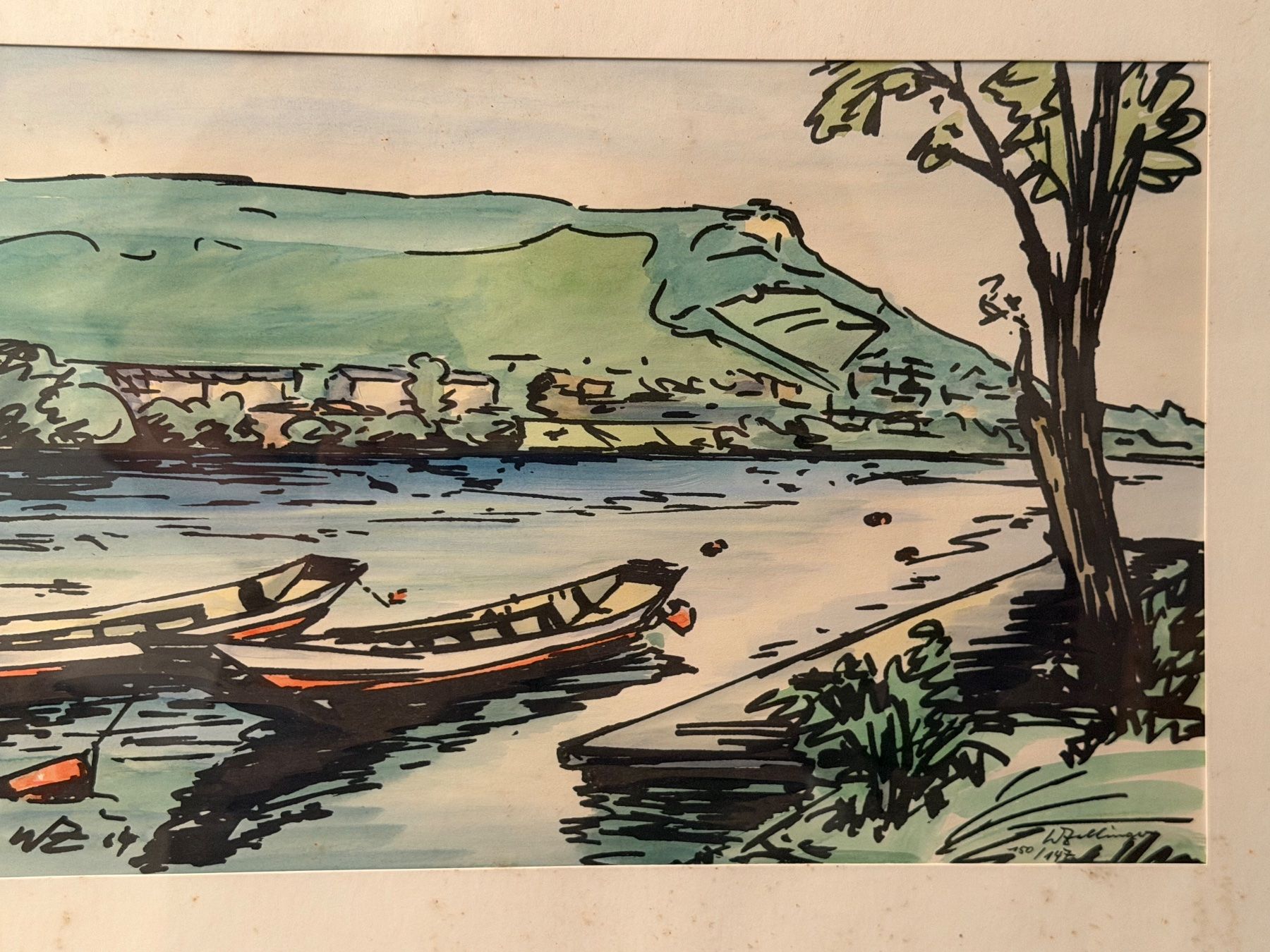 Dipinti: Original-Grafik einen Farblinolschnitt – Usato da Basel venduto da PAUL_ART 2