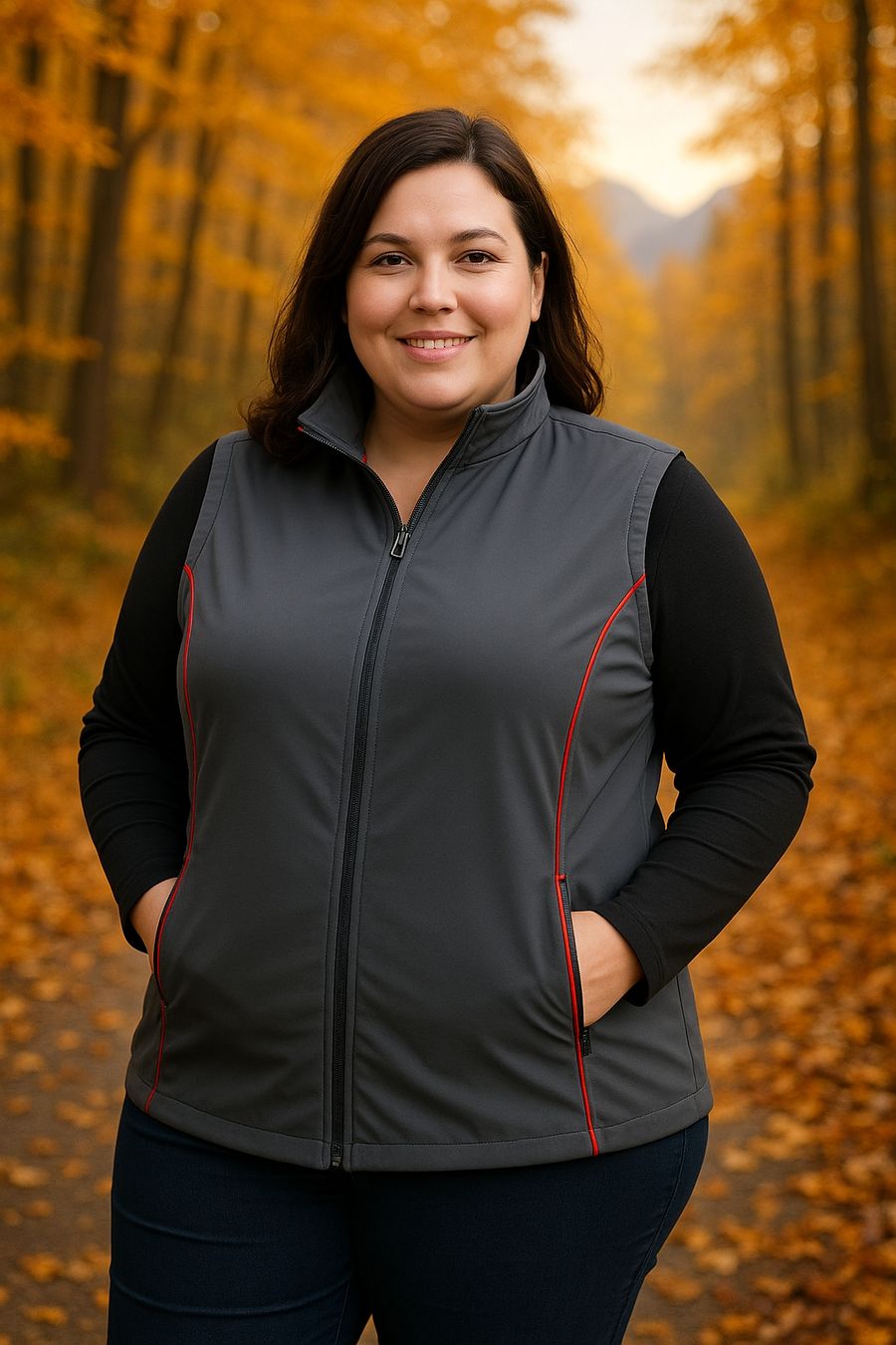 Gilets: weste damen Gr 50 52 Grau Herbst Basic Winter plussize 35 – D'occasion à Vinelz par sonnenmond77 3