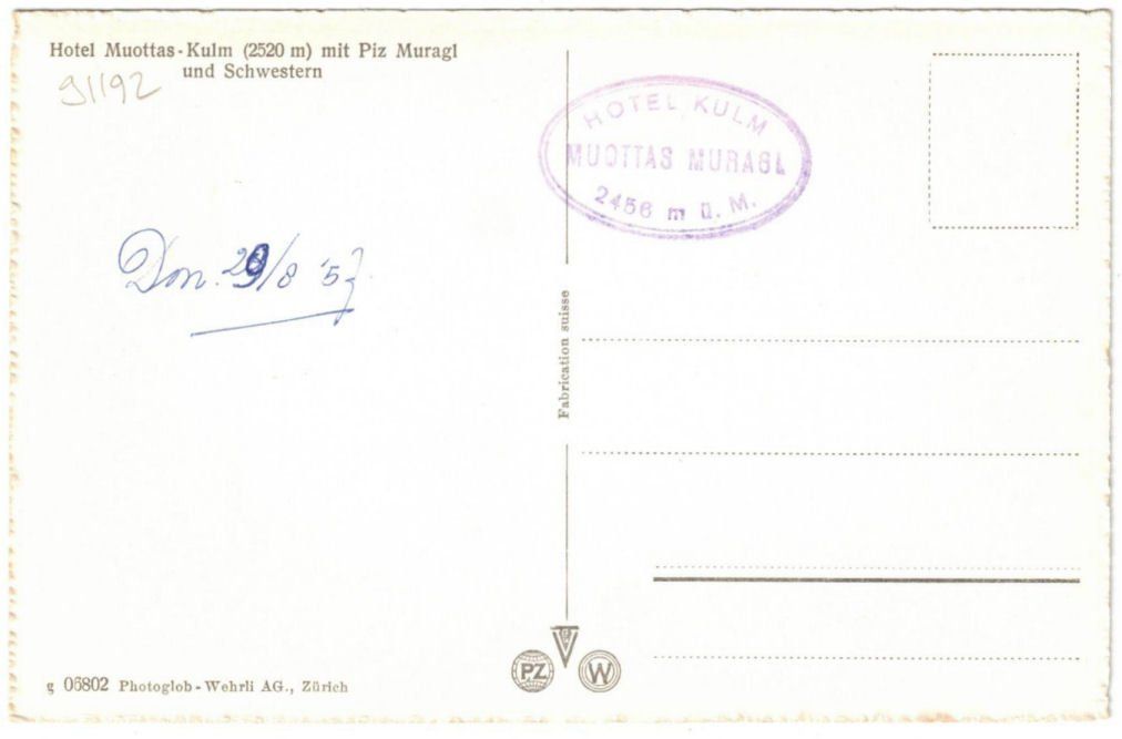 Cartoline postali: St. Moritz - Standseilbahn Muottas Muragl – Usato da Binningen venduto da Mountainrider 1