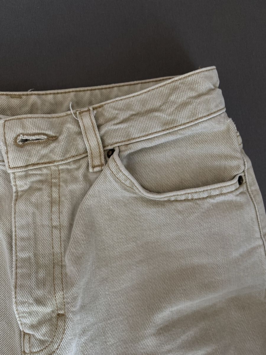 Jeans: beige Highwaist Jeans – Usato da Huttwil venduto da mandala123 2
