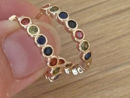 Luxus Elegante Zirkonia Ohrstecker Ohrschmuck  Farbe: Gold