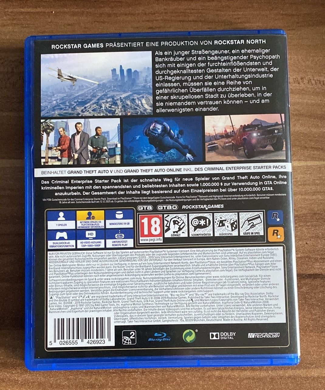 Spiele: PS4 grand theft auto V – Gebraucht aus Wagenhausen von FrauLang 1