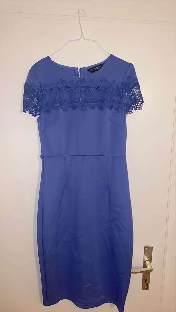 Dorothy Perkins Vestiti: Elegantes blaues Kleid mit Spitze Gr. 36 – Usato da Neuhausen venduto da humacagman