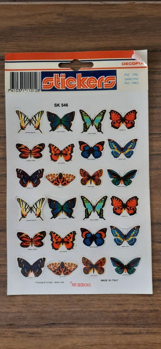 Sticker: Schmetterlings Sticker 80er Jahre – Usato da Mörschwil venduto da lindaswunderkiste