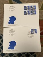 2 CH FDC Viererblock und Eimzelmarke 1993