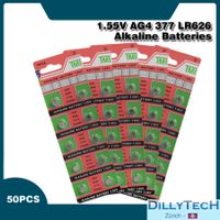 AG4/377/SR626SW/LR66 TMI Alkaline-Knopfbatterien-50 Stk