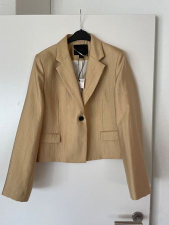 ZARA Goldfarbener Blazer Gr.L
