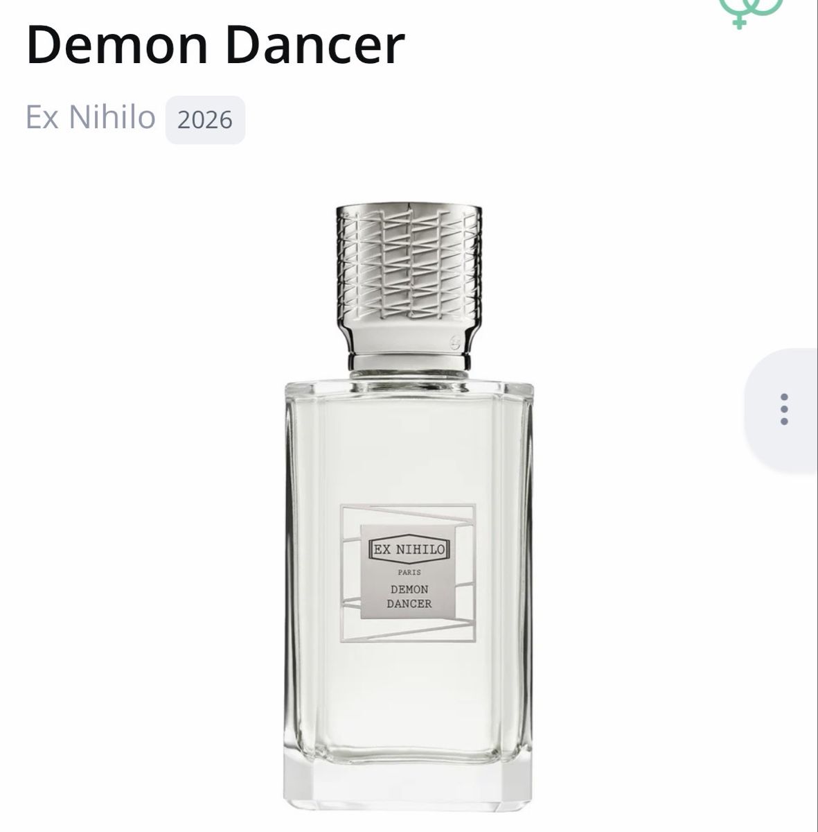 Ex Nihilo Profumi & Eau de Toilette: Parfumprobe Ex Nihilo Demon Dancer unisex 2ml  – Nuovo (secondo la descrizione) da Meierskappel venduto da Philium