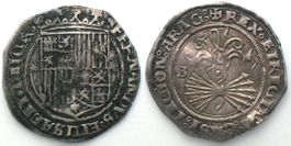REYES CATOLICOS 1 Real (1497-99) Seville FERNANDO V y ISABEL