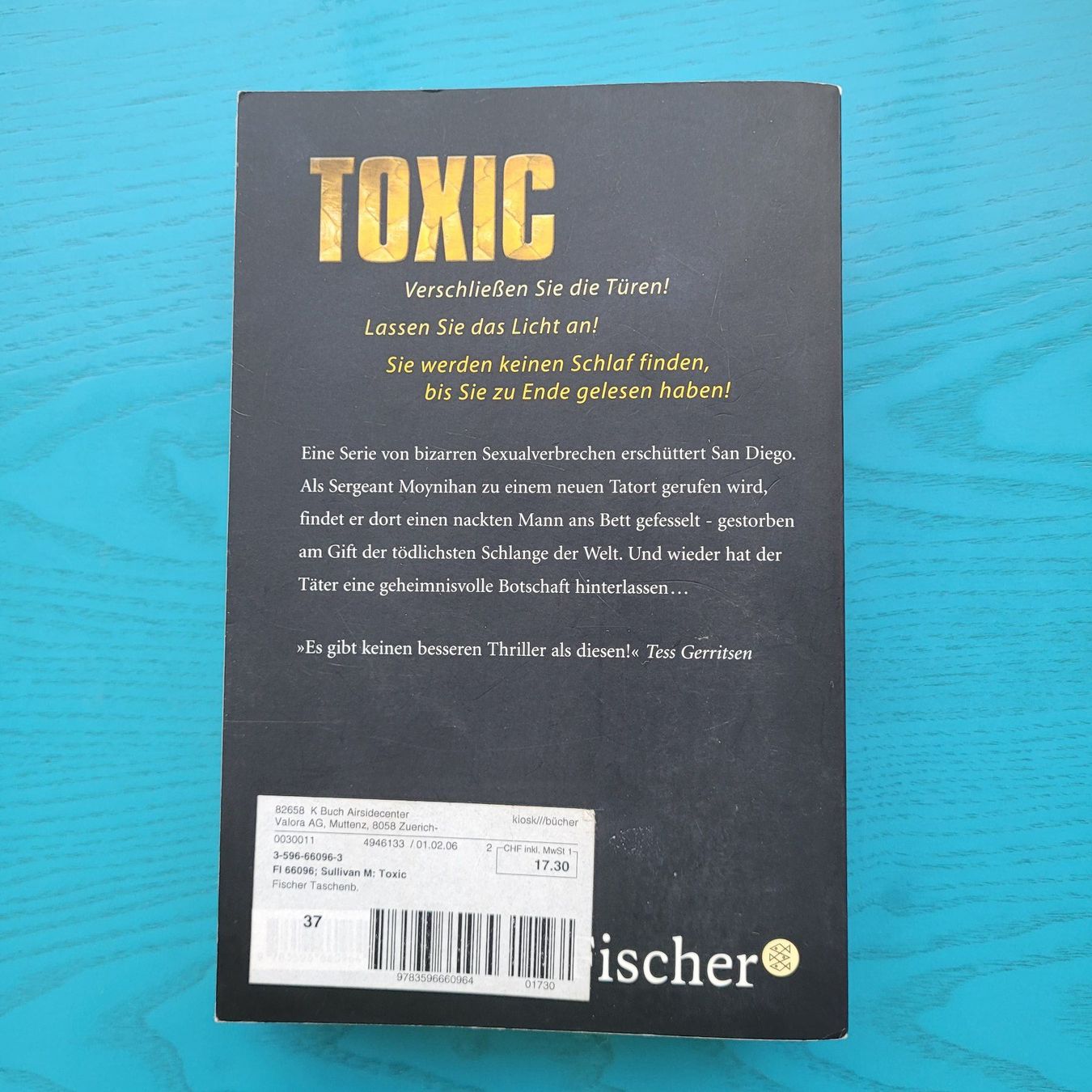 Libri: Mark T. Sullivan- Toxic – Usato da SCHÜBELBACH venduto da CoKaHa 1
