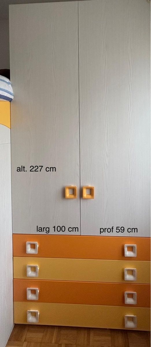 Mobilhome: Mobile componibile per cameretta, arancio/giallo – Gebraucht aus Arbedo von bar_9rsw