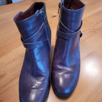 Schicke Leder Stiefeletten  Damen Gr. 38