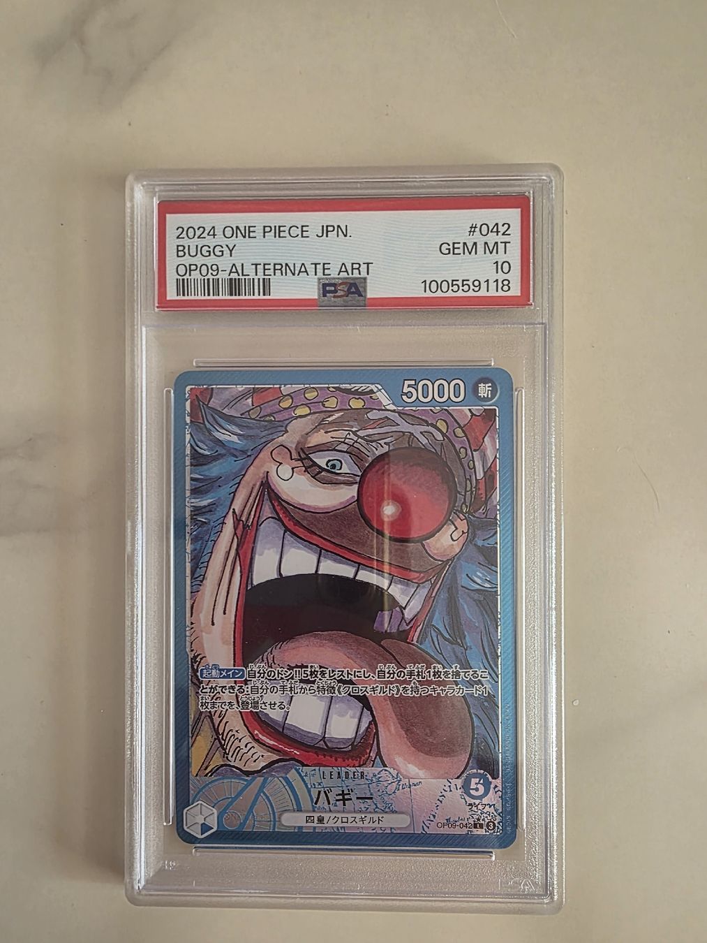 Bandai Carte collezionabili: PSA 10 Luffy Shanks Teach Buggy One piece Emperors – Usato da Zürich venduto da gab_rv62 3
