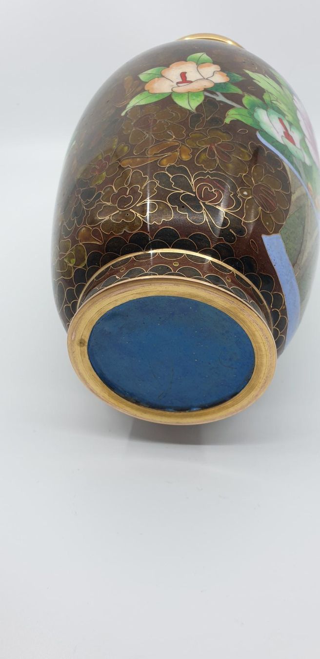 Vasen & Gefässe: Grosse Cloisonné Vase – Gebraucht aus Emmen von Brockofsky 6