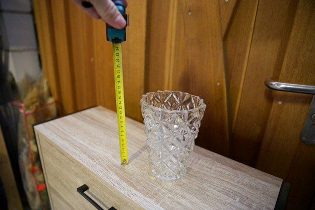 Vasi & Recipienti: Massive Kristallglas Vase, 16 cm hoch – Usato da Titterten venduto da fra_v27g 3