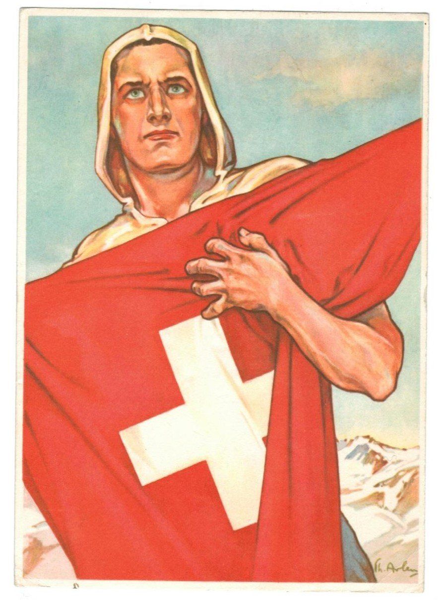 Cartoline postali: AK Bundesfeierkarte 1944 – Usato da Zürich venduto da Tolima194