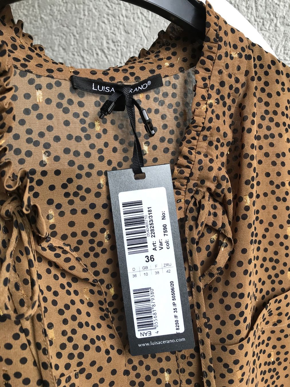 Luisa Cerano Camicette: LUISACERANO Bluse EU36 in Braun – Nuovo (secondo la descrizione) da Glattfelden venduto da Danshari 4