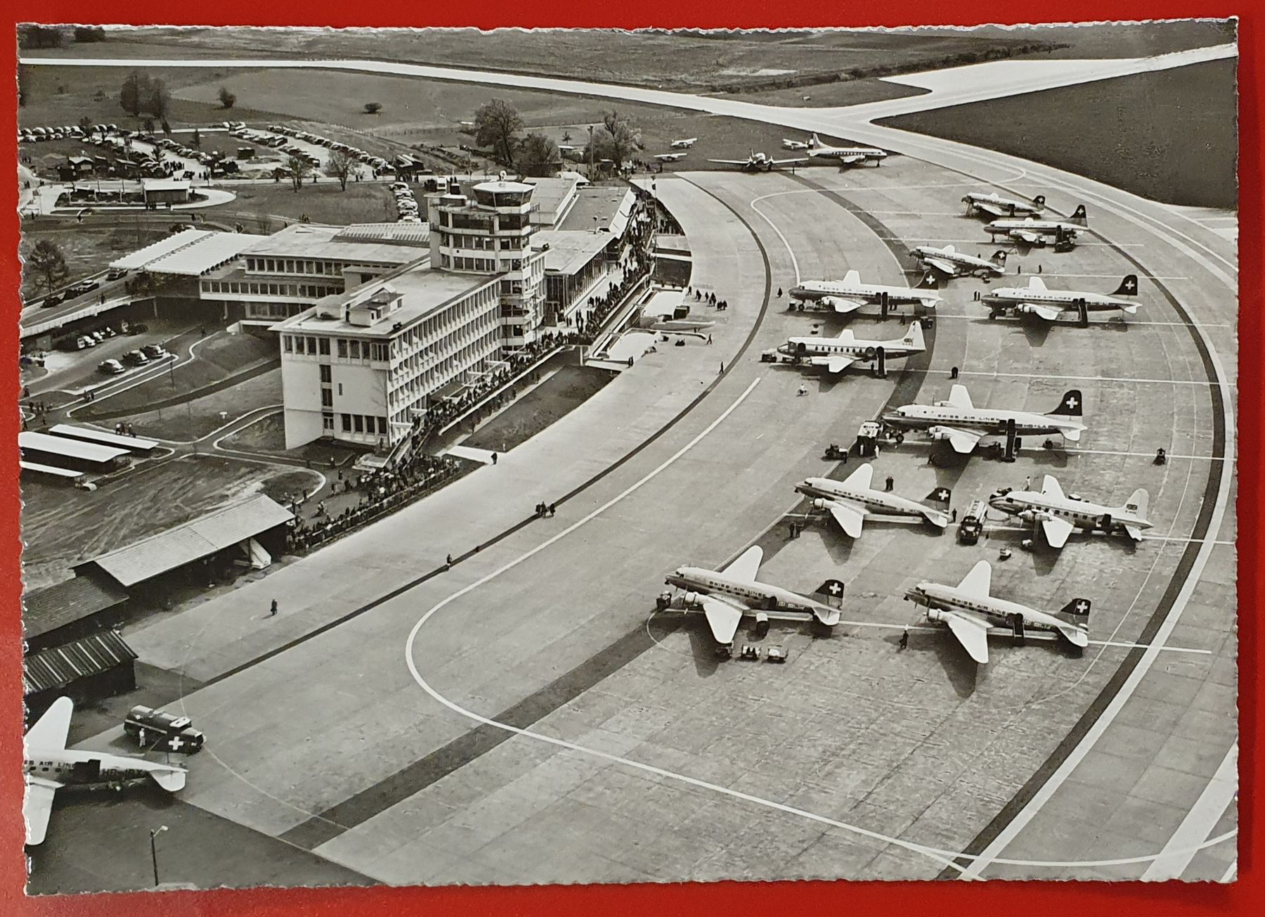 Cartoline postali: 6 Ansichtskarten Swissair Flugzeuge – Usato da Kreuzlingen venduto da Rschweiz1 1