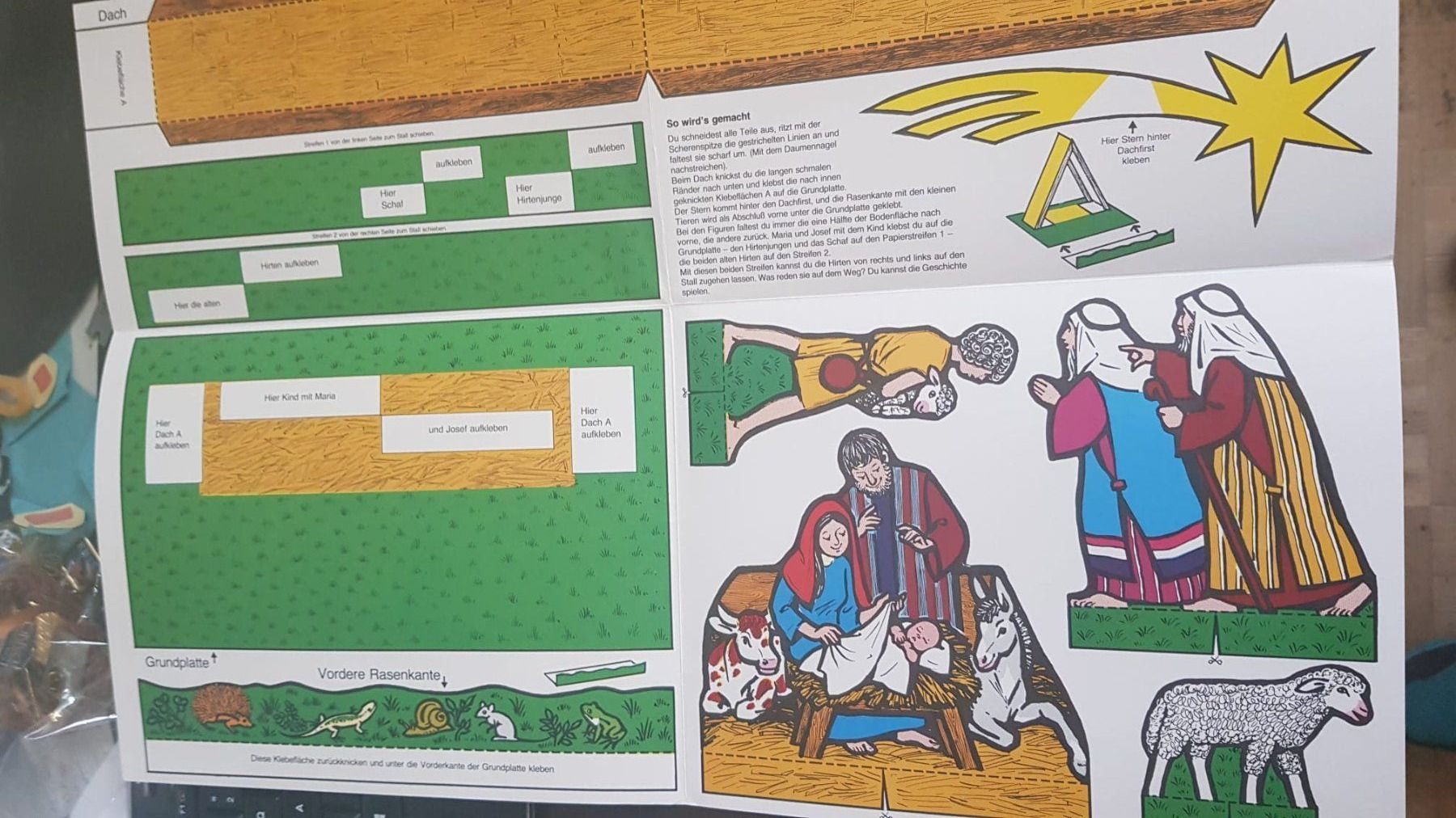 Kit bricolage: Krippe und Krippenfiguren Basteln NEU – Nuovo e nell'imballaggio originale da Spiegel b. Bern venduto da Gudi8 2