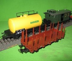 DB Güterzug Kessel- Rungen- Gepäck r1B**