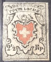 Poste Locale 14I mit Kreuzeinfassung Typ 1 Kat. 2100.- + Att