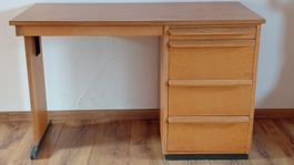 Kleiner Schreibtisch Holz mit 4 Schubladen, gebraucht