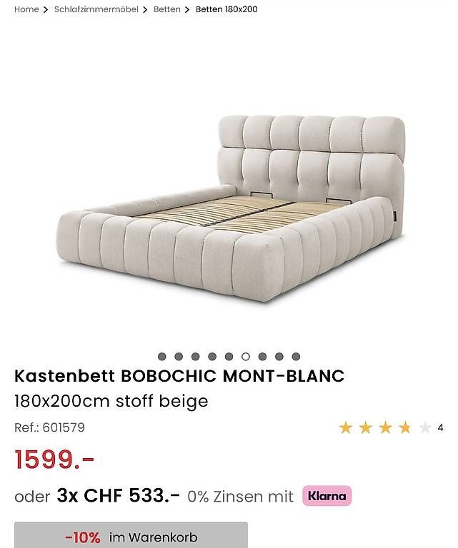 Lits: Lit 180x200 – D'occasion à Lausanne par ald_5dkf