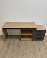 Moderner Schreibtisch in Holzoptik mit Schubladen & Stauraum
