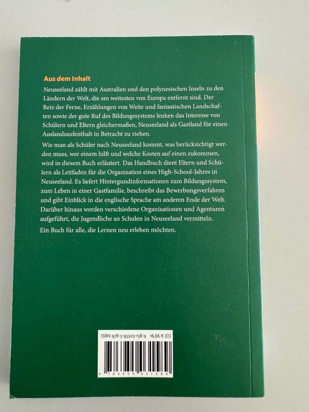 Libri: Ein Schuljahr in Neuseeland - Jack Harte – Usato da Bellikon venduto da ele_q7ks 1