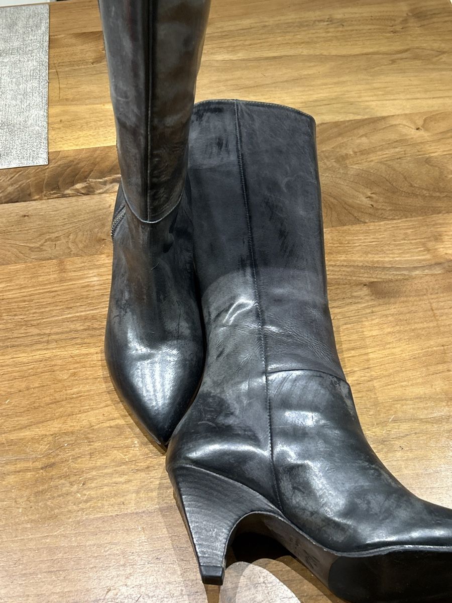 Damenschuhe: Schwarze Leder Stiefel Gr. 36, Marke Vic – Neu (gemäss Beschreibung) aus Vaduz von Snooki6 1