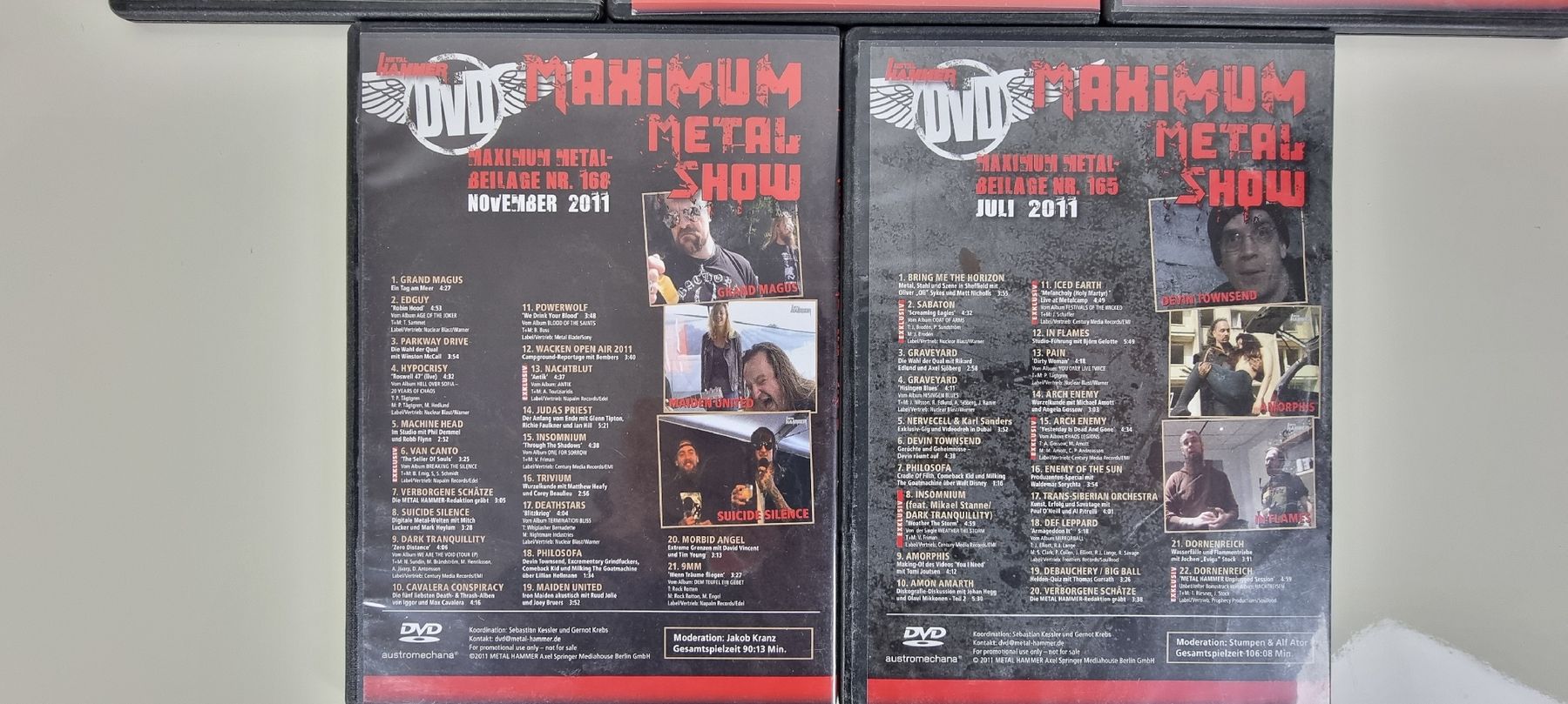Tutti i DVDs: 5 X Heavy Metal DVDs – Usato da Thun venduto da MP1211 3