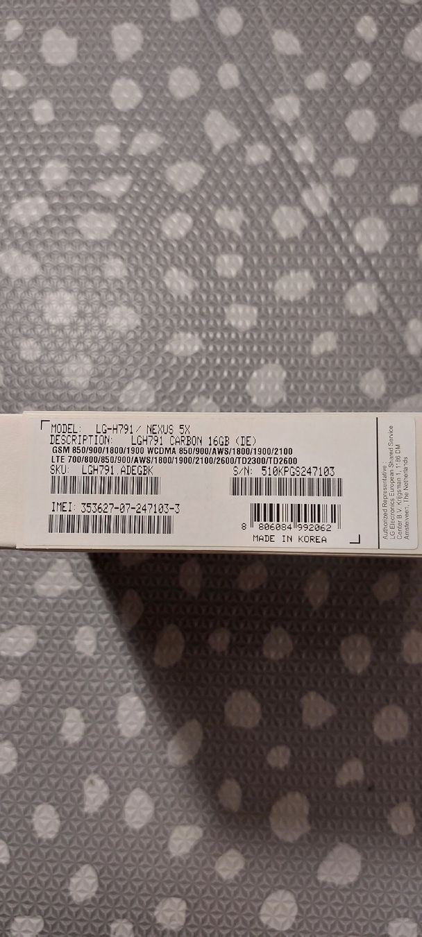 LG Handys / Smartphones: LG-H 791 Nexus 5X Smartphone – Gebraucht aus Glattfelden von Roman2504 5
