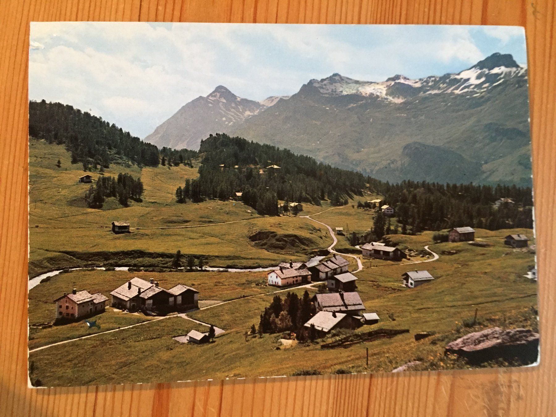 Cartoline postali: Fex - Platta mit Piz Longhin - AK 1967 – Usato da Oberuzwil venduto da Henri09