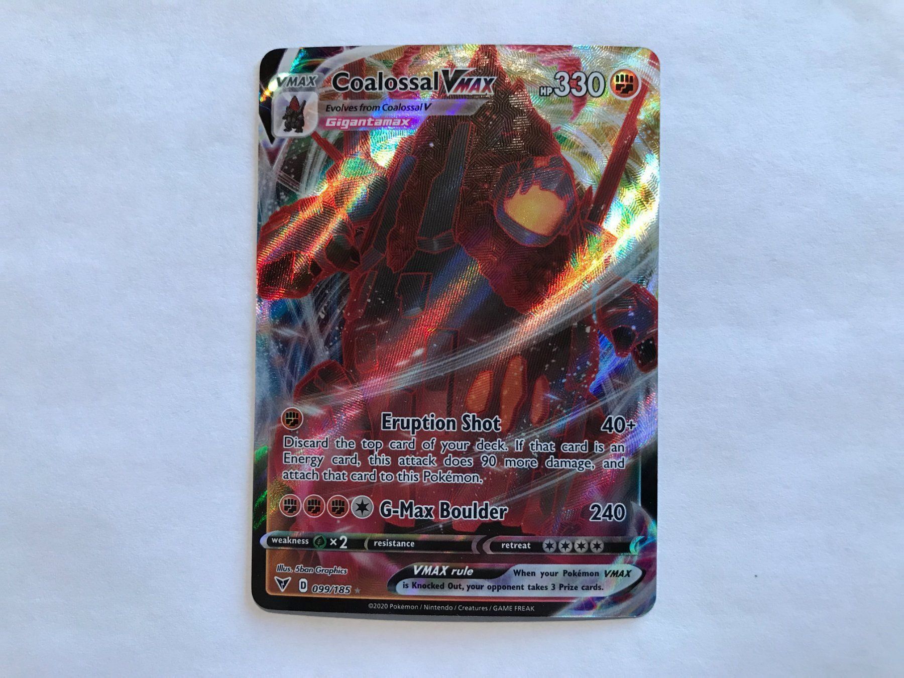 Pokémon Carte collezionabili: Coalossal Vmax – Nuovo (secondo la descrizione) da Hagendorn venduto da Pokecollectorch 1