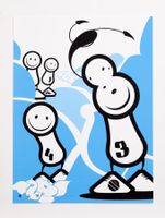 LONDON POLICE Siebdruck Print, signiert / Streetart