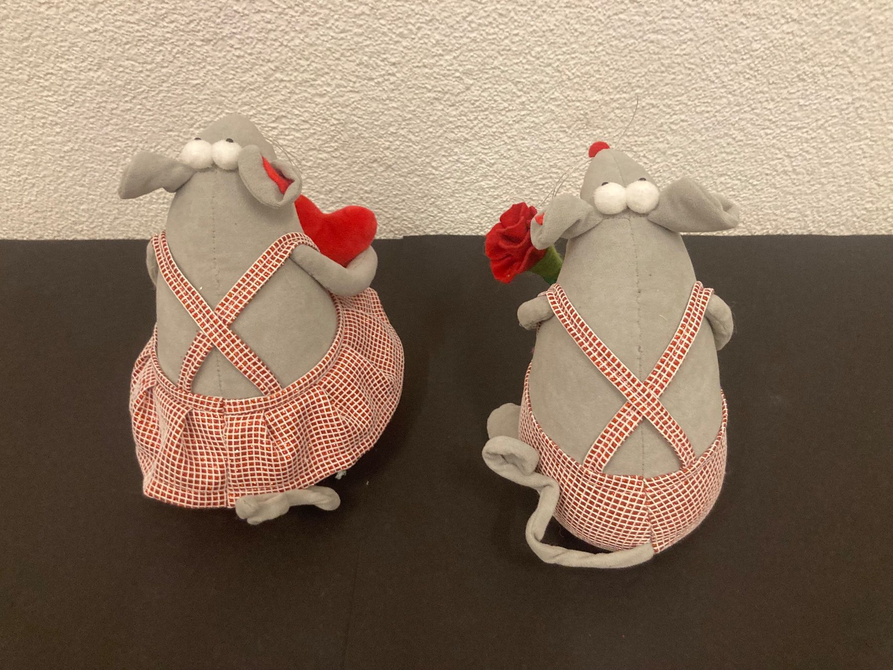 Tutte le decorazioni: Mäuse Paar sitzend, je ca. 20 x 15 x 17 cm – Nuovo (secondo la descrizione) da Neuenhof venduto da jorogo 4
