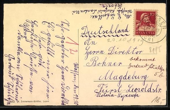 Cartes postales: AK Wassen, Panorama mit der Windgälle – D'occasion à Berlin par bartko-reher 1