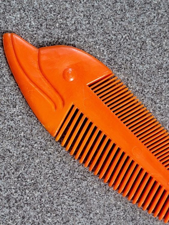 KAHEM 3-in-1 Knochenkamm – Fischgrät-Design, Doppelseitig, Für Entwirren, Styling & Textur, Braun