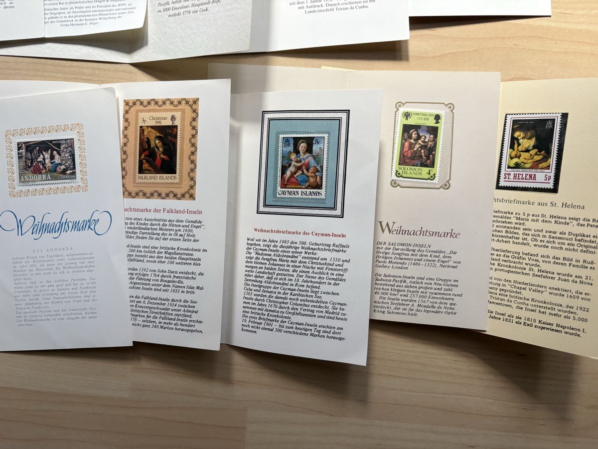 Tutti i francobolli: 14 Weihnachtskarten Briefmarken International  – Usato da Neunkirch venduto da dielocke72 2