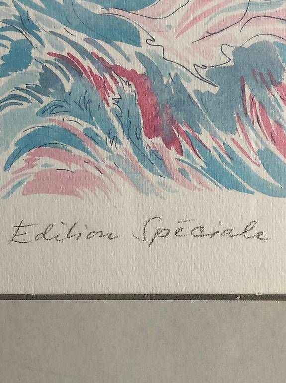 Grafica & Litografie: Erotische Lithographie Simone Erni gerahmt – Usato da Buchberg venduto da Salmonfly666 3