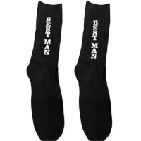 NEUE Herren Socken schwarz "Best Man" Gr. 39-42 - 220076
