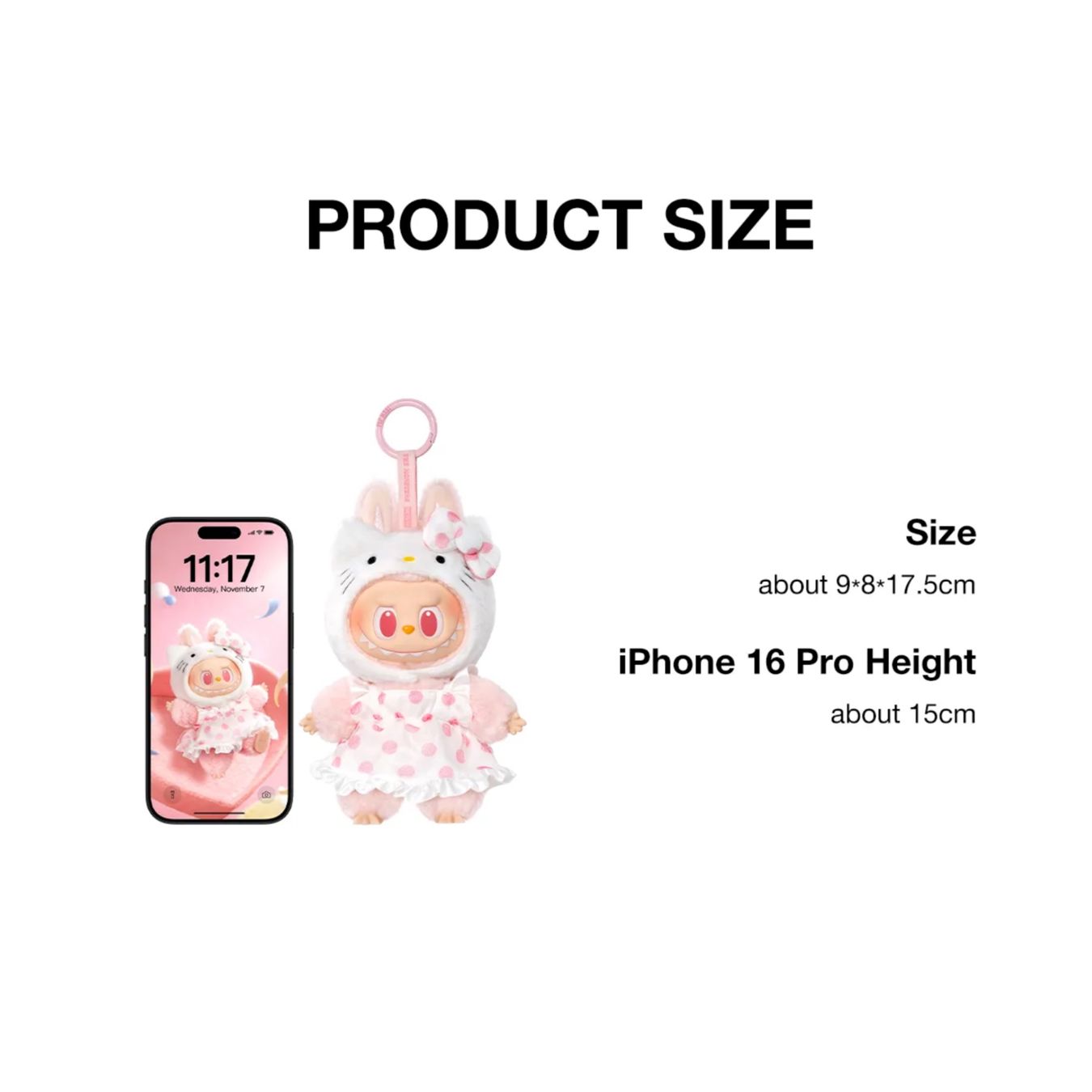 Pop Mart Statuette: POP MART LABUBU x SANRIO Plush Pendant HELLO KITTY – Nuovo e nell'imballaggio originale da Belmont-Lausanne venduto da HausPopCharm 4